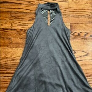 Olivaceous Gray Sleeveless Dress